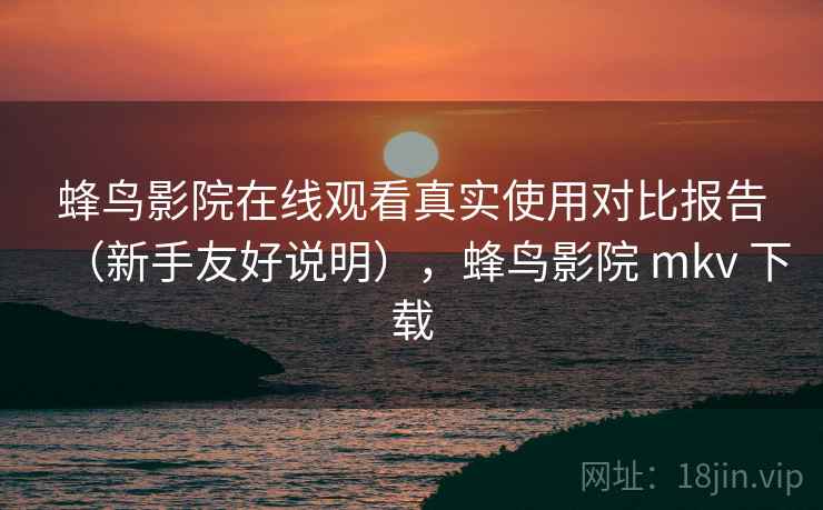 蜂鸟影院在线观看真实使用对比报告（新手友好说明），蜂鸟影院 mkv 下载